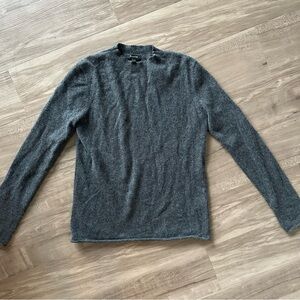 Massimo Dutti 100% cashmere gray high neck sweater XS